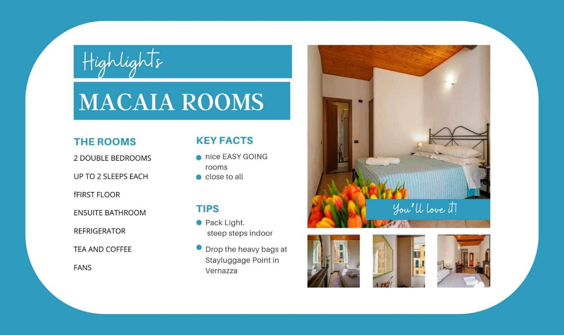 Macaia Room #2 With Ac Vernazza Luaran gambar